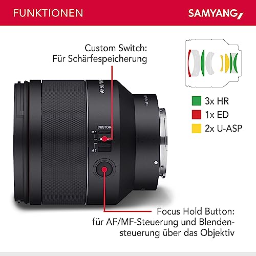 Samyang AF 50mm F1,4 II FE für Sony E – Standardobjektiv