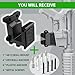 ANTREEMAG AR Wall Mount with Dual Magazine Holders for AR.223/5.56 Ammo, Gun Rack for AR-15 Accessory Fits Gun Room Vehicle Hunting Lodge Basement, Vertical or Horizontal Storage