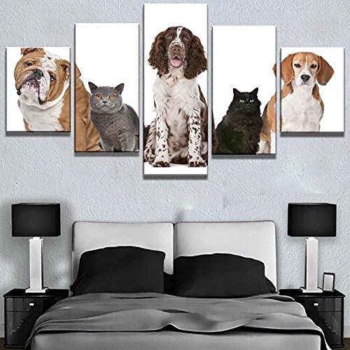 Tableau multi panneau pour habiller un grand mur vide decoration murale animaux