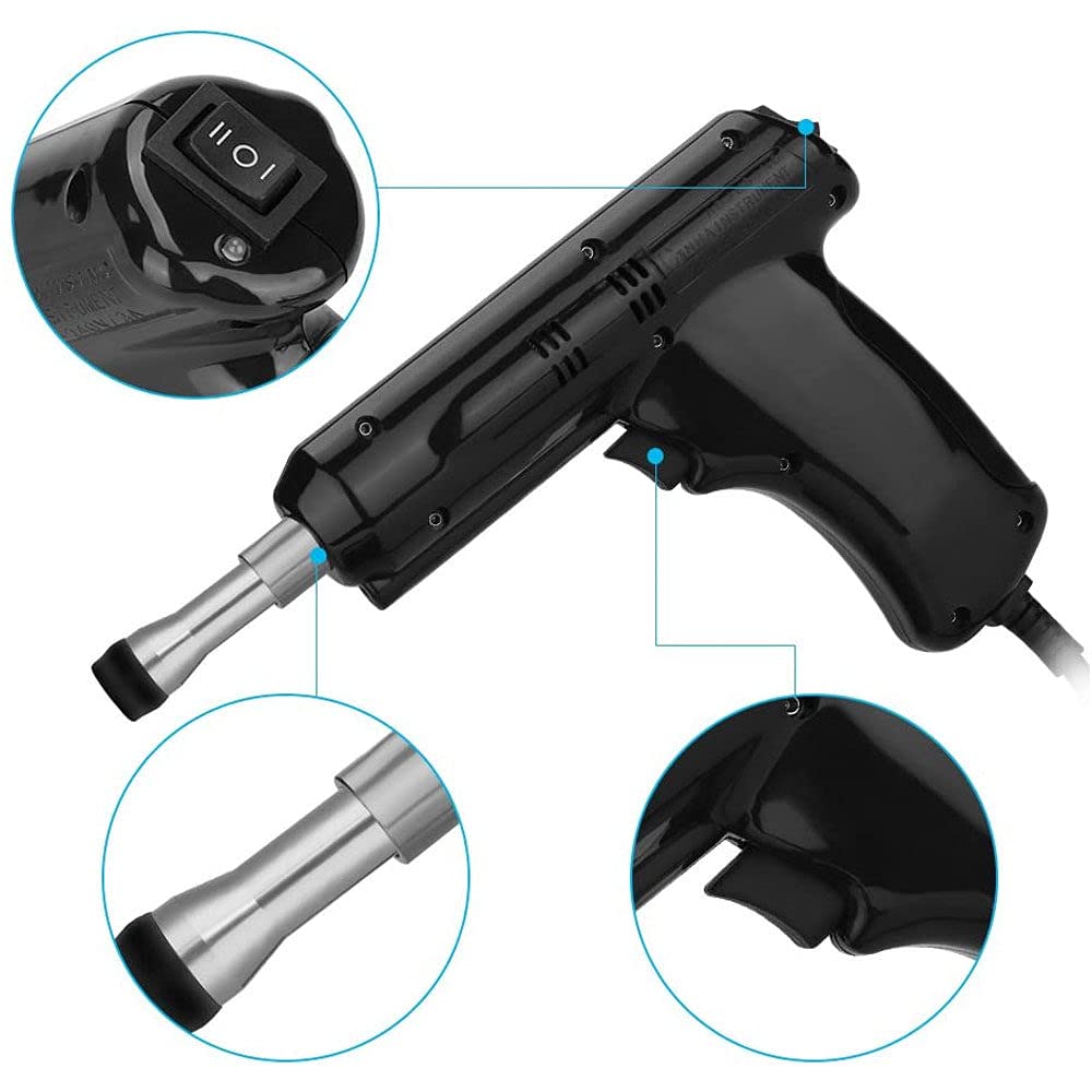 Instrumento de Ajuste quiropráctico eléctrico, masajeador activador de Pistola de Masaje de corrección Ajustable de 4 Cabezas, Instrumento de Ajuste de Impulso, Blanco