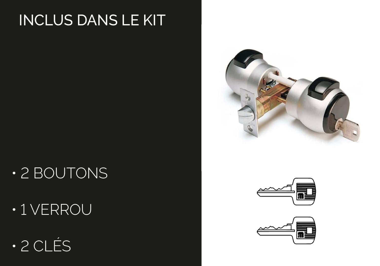 Jeu de Boutons PremiApri Nova N13NAGR, Argent/Gris