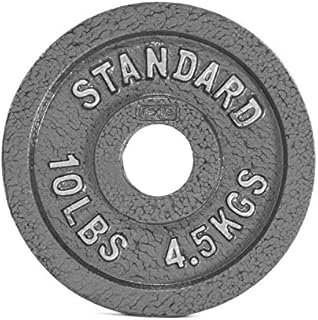 CAP Barbell Olympic 2-Inch Weight Plate, GRAY 10 LBS( 4.5 KGS), Single