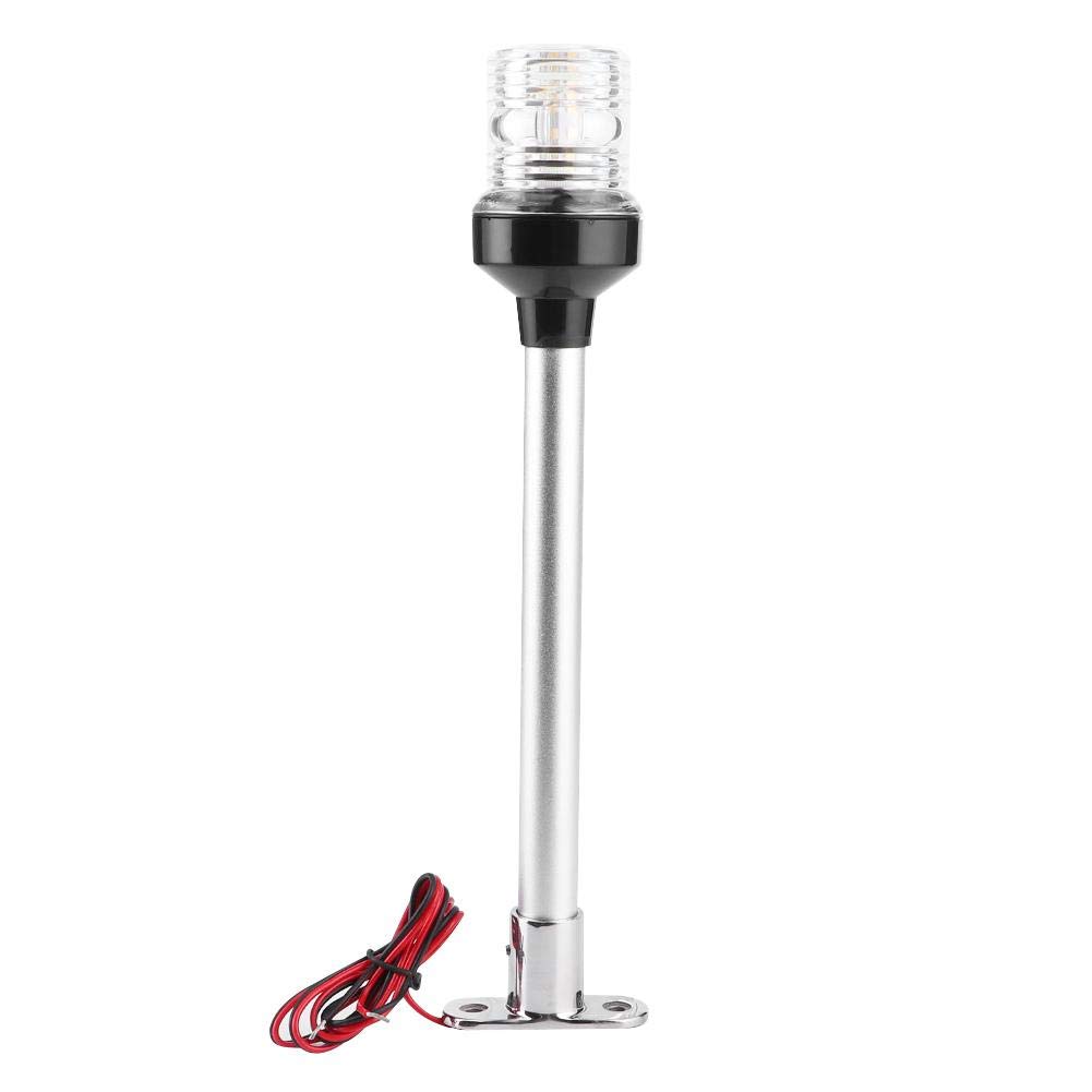 Aramox LED Navigation Lights,DC12V‑24V 5W Marine Boat Yacht Sailing Signal Light 360 Degree All Round Anchor Stern Lamp LED Light IP66 Waterproof(12in)
