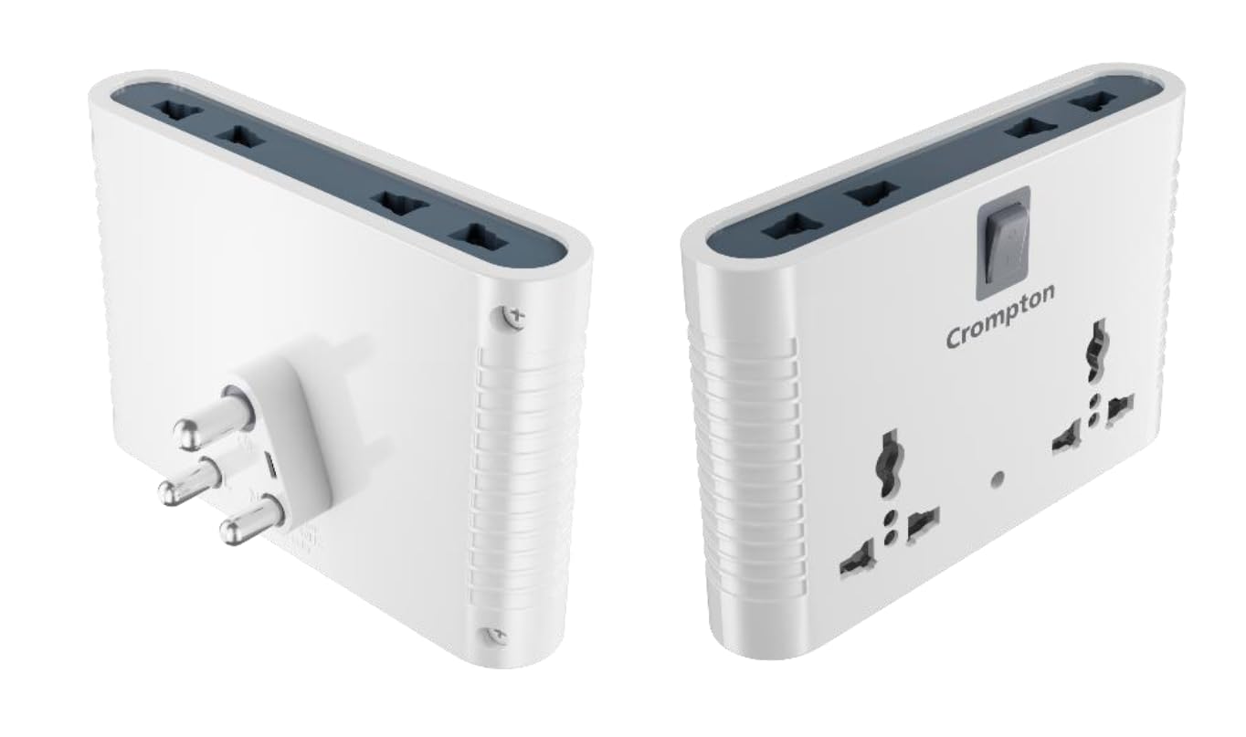 Crompton 4 Way Multiplug Adaptor with 2 Universal Sockets, 6 A-image-24