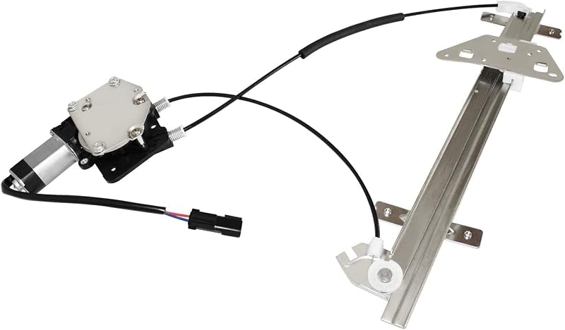 Máquina de vidro elétrica dianteira esquerda com motor Ameetaa 741-649 para Dodge Durango e Dakota