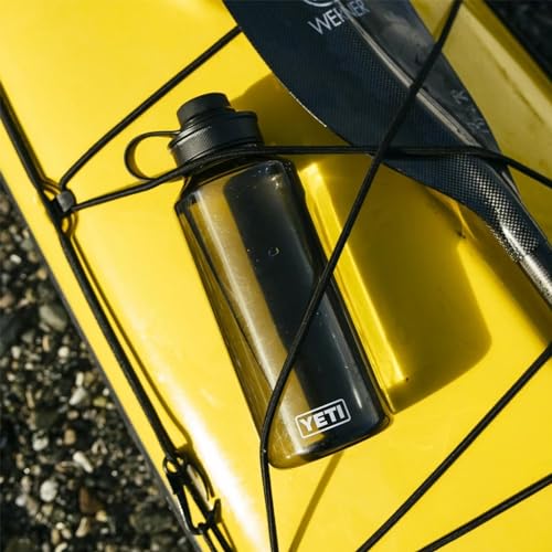Image of YETI Yonder Water Bottle with Yonder Tether Cap, Lightweight, Leakproof and BPA-Free