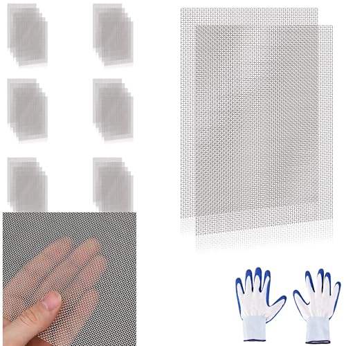 32 Pcs 13x9 Inch 20 Mesh 304 Stainless Steel Wire Mesh Sheet, Sheet Screen for DIY Crafts