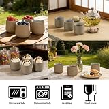 TEANAGOO japońska filiżanka ceramiczna, 205 ml, ciemnoszara, H4, japońskie filiżanki, chińskie filiżanki, azjatyckie filiżanki, azjatyckie filiżanki, filiżanki do herbaty