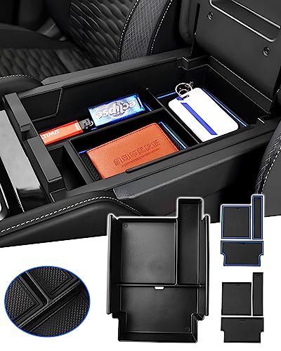 Karltys Center Console Organizer for 2022-2025 2026 Nissan Pathfinder ABS Middle Console Organizer Tray for Pathfinder Armrest Storage Box Insert Accessories