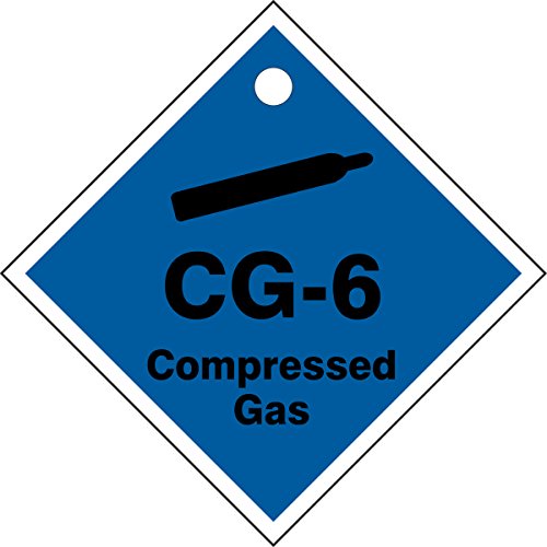 Plaquette de marquage gaz comprimé CG-6 Accuform 5u