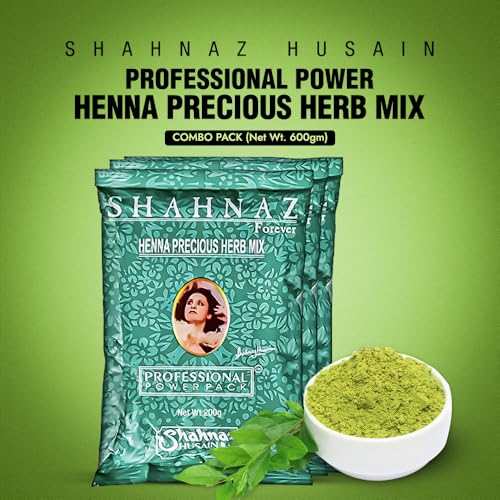 Image of Shahnaz Husain Henna Precious Herb Mix | 200g | Green (Pack of 3)