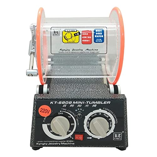 Máquina pulidora de tambor de 3 kg, vaso giratorio de joyería, máquina pulidora de vaso giratorio de mini vaso, pulidora de joyería Instrumentos y herramientas profesionales