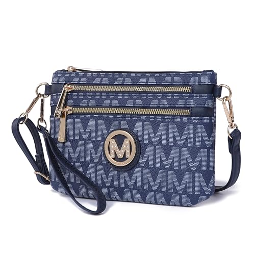 Image of MKF Collection Crossbody Bag for Women, American Flag Shoulder Bag, Vegan Leather Wristlet Bag Handbag Purse by Mia K
