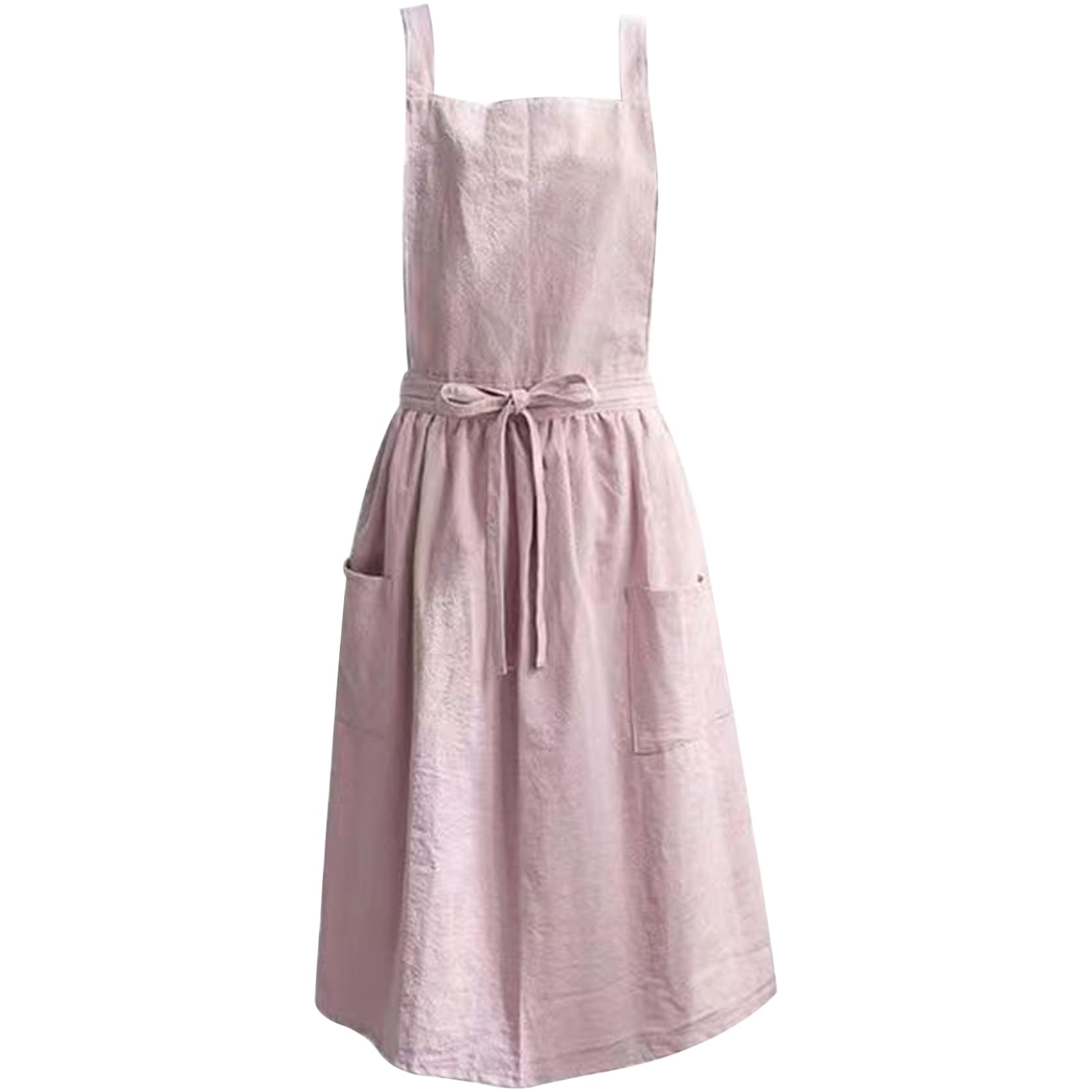 Faroby Garden Aprons for Women with Pockets, Soft Cotton Cute Elegant Cross-Back Work Apron for Restaurant Flower Arrangement