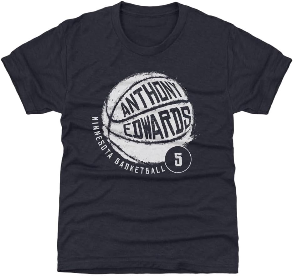 500 LEVEL Anthony Edwards Youth Shirt - Anthony Edwards Minnesota Basketball WHT