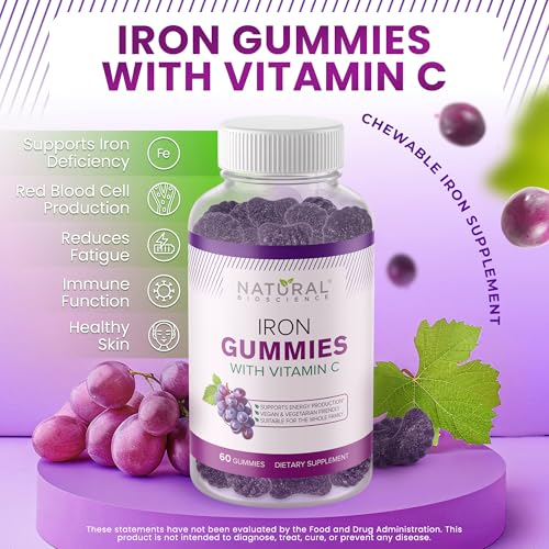 Natural BioScience Iron Gummies with Vitamin C