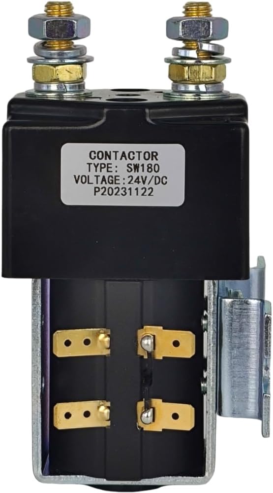 XYZIL 24V 180A SW180 DC Drive Contactor 74266GT 74267GT Compatible with Genie Lift QS-12R QS-15R QS-20R GS-2046 GS-2646 GS1530 GS1930 GS1932 Z-30/20N Z-34/22N Z-40/23N Z-45/25 Compatible with Albright