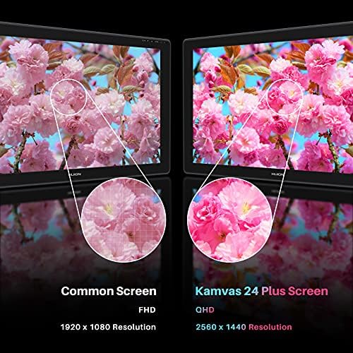 HUION Kamvas 24 Plus Tableta Gráfica con Pantalla 2.5K QHD miniatura 3
