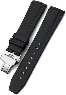 19mm 20mm 21mm Rubber Silicone Watchband Fit for Longines Conquest HydroConquest L3 Waterproof Watch Strap Pin/Folding buckle
