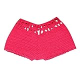 short ganchillo paso a paso Material: Acrílico YUNGYE Mujeres Pantalones Cortos de Punto de Ganchillo Floral de la Playa Ahueca hacia Fuera los Cortocircuitos de Las señoras de Vacaciones de Verano sólido Delgado Mini Bottoms Short