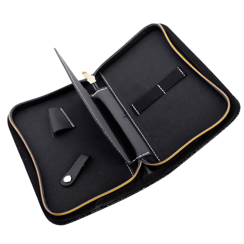 salon hairdressing pouch barber hand tools bag hairstylist kit bag shear hairdressing holder barber scissor case salon scissors storage case hair scissors hair care toolbox leather-image-19