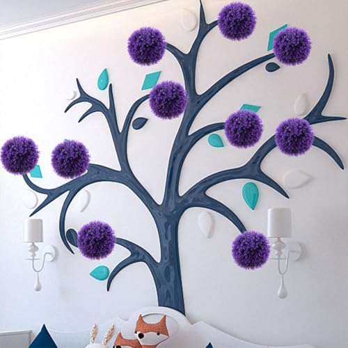 Eucalipto artificial colgante de plastico resistente para decorar exteriores 7
