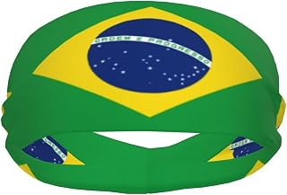National Flags Sports Sweatband Head Bands for Women Men - Moisture-Wicking Non-Slip Headband for Running Yoga Workout Fitness and Gym
