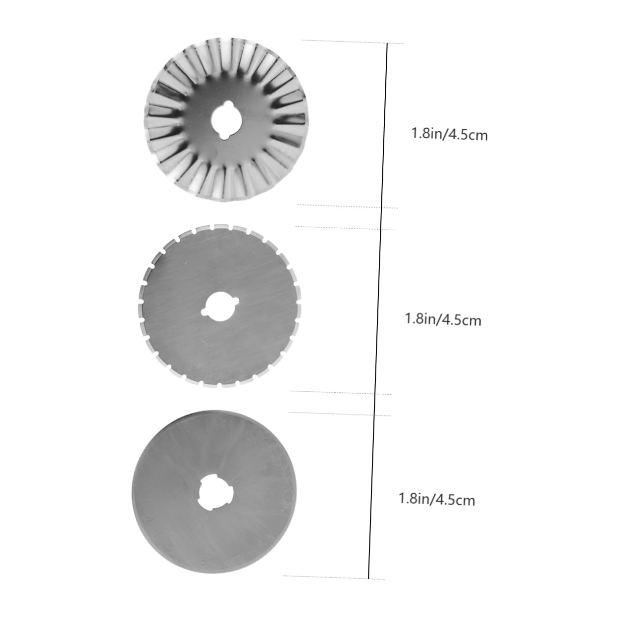 21pièces Lames De Rechange Pour Cutter Rotatif Avec Étui Lames Droites Pour Tissu Papier Cuir Et Créatifs
