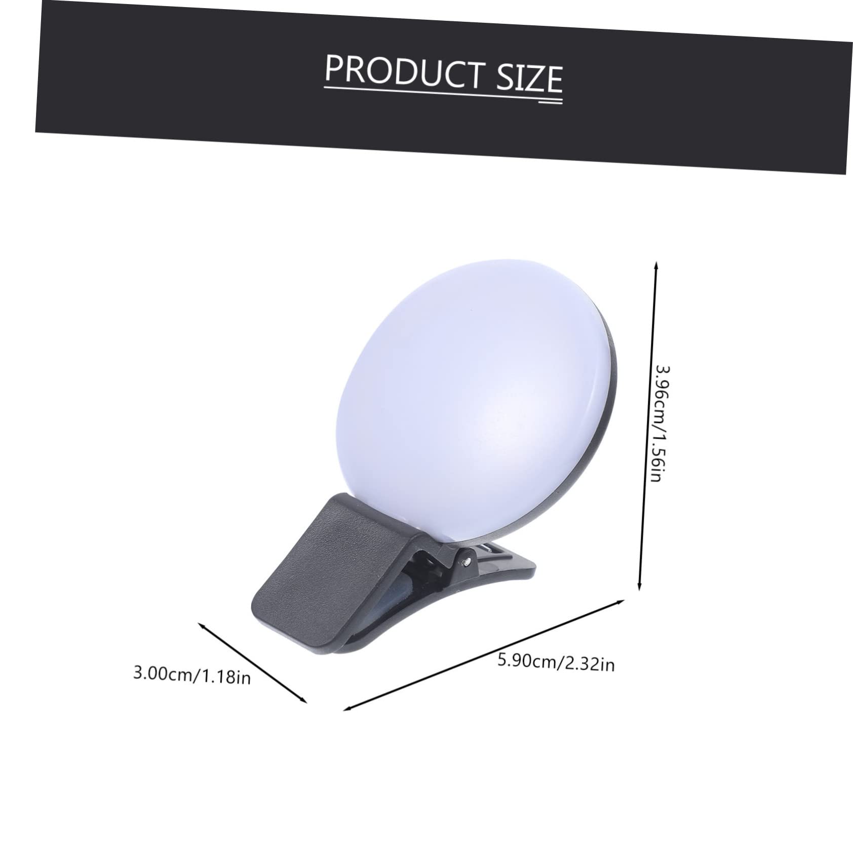 NUOBESTY Clip-on Nurse Light Rechargeable Mini Led Selfie Light Compact and Portable Great for Nurses and Work 4 Pack Set