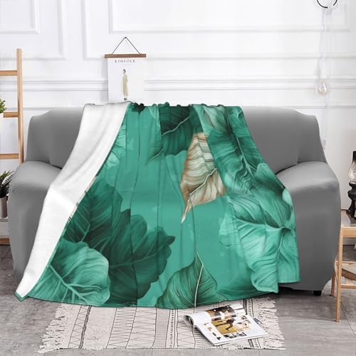 Couverture polaire turquoise en flanelle de lit 152x127 cm - 3