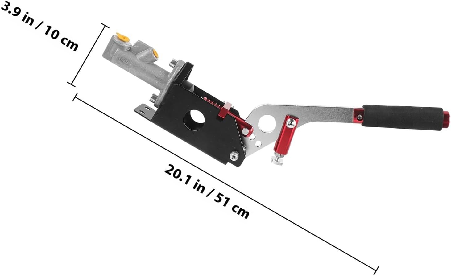 Operitacx Hydraulic Drift Handbrake Aluminum Racing Hand Brake Car Modification Parking Brake Lever for Drift and Racing Cars Universal Fit Random Color