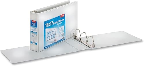 Miniatura 7 de TOPS Cardinal - Separador de páginas transparente 11 x 17 pulgadas capacidad 1 pulgada Color blanca Blanco