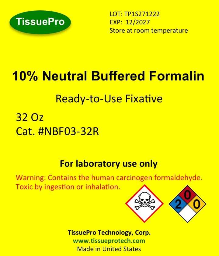 10% Neutral Buffered Formalin 32 Oz (TissuePro)