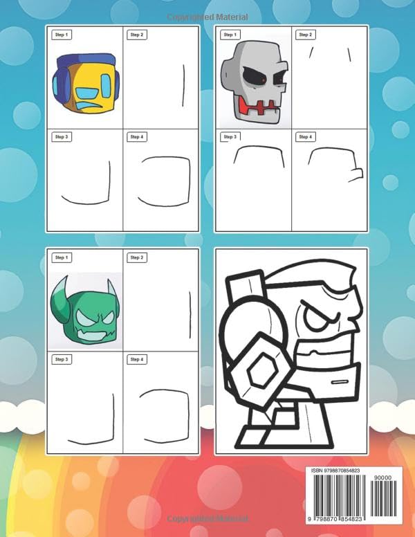 Miniatura 2 de How to Draw and Coloring Book Learn How to Draw Step-by-Step For Beginners Ages 4-8, 9-12 Unofficial Book, Draw and Color Book For Kids