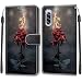 Produktbild Handyhülle für Sony Xperia 10 V Hülle, Flip Premium Lederhülle Wallet Tasche Case Magnet Kartenfach Schutzhülle für Sony Xperia 10 V [Rosen]
