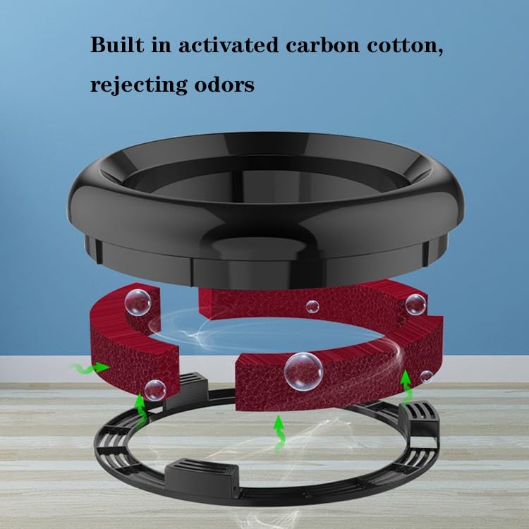 Poubelle de recyclage ouverte ronde pour îlot de cuisine contemporain