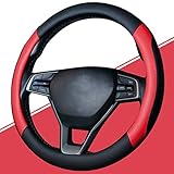 ★Universal：This Autolenkradhülle ist aus PU-Leder. Geeignet für Lenkräder mit einem Durchmesser von 37-38cm, passend für alle 14,5-15-Zoll-Lenkräder.Geeignet für alle Jahreszeiten.