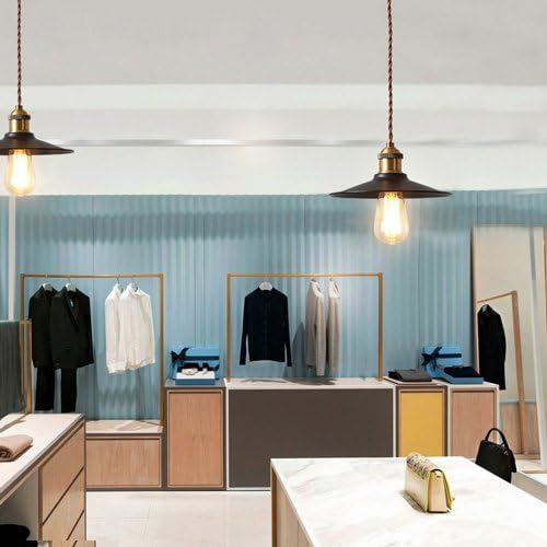 Miniatura 4 de Lámpara colgante industrial vintage negra  Lámpara de araña retro ajustable E27 para bar, cafetería, restaurante, dormitorio, oficina (A)