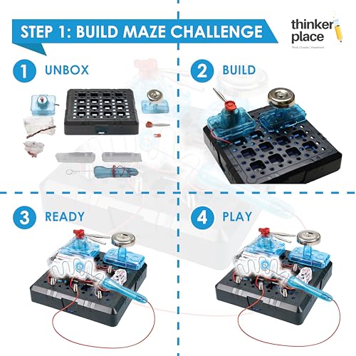 Image of DIY Electric Maze Challenge | Build, Learn & Play | STEM Toy for Kids Age 8+ | Conductivity Learning Kit with AR Experience | Fun Educational Game