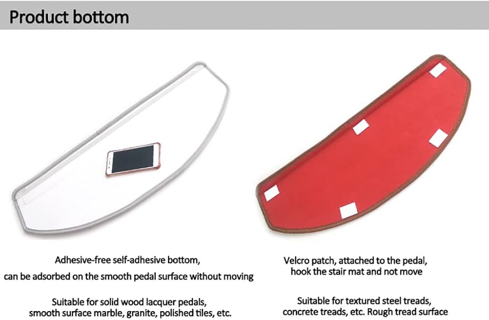 15Pcs Stair Tread Carpet,Stair Runner Carpet,Self-Adhesive/Velcro