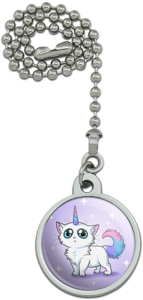 GRAPHICS & MORE Cat Unicorn Ceiling Fan and Light Pull Chain