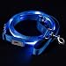 Blazin' Safety LED Dog Leash - USB Rechargeable Light, 6 Ft, Water Resistant - Avoid Danger - Blue