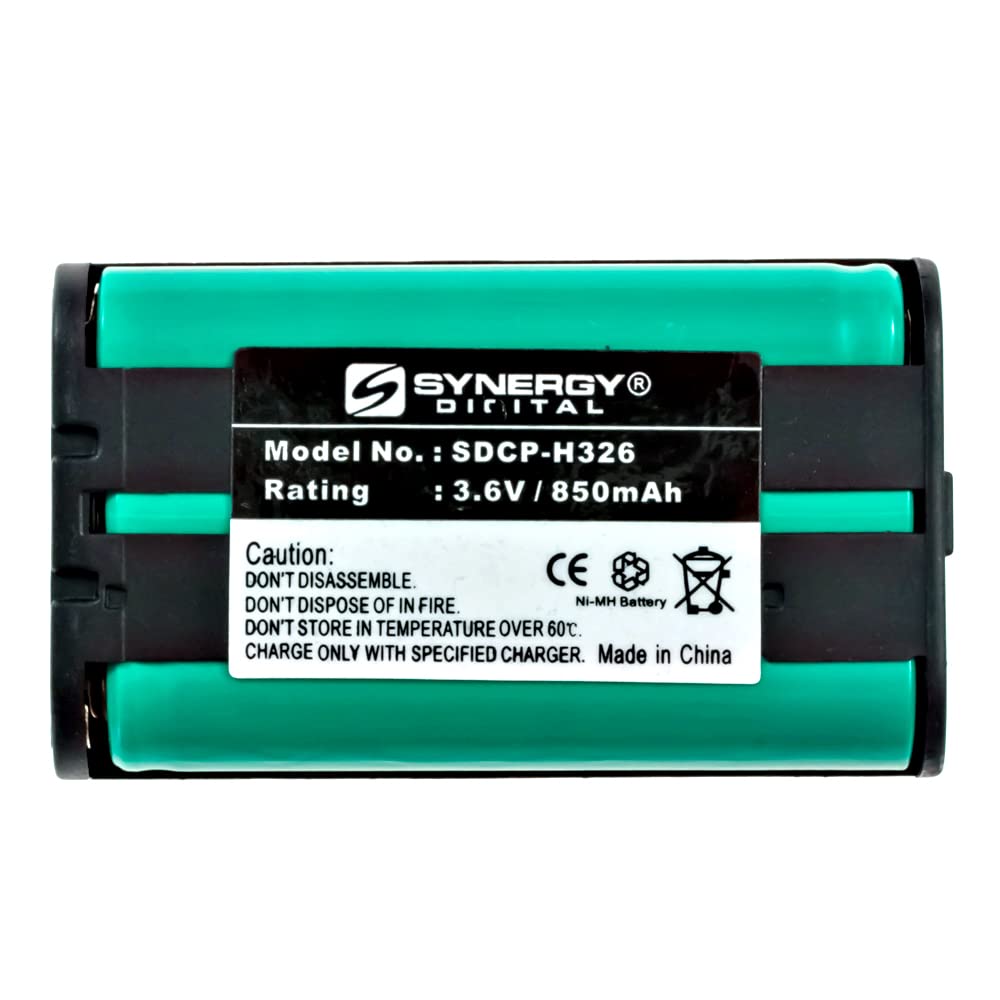 Pack 2 Baterías Vhbw 850mAh Para Panasonic KX-TG5212, TG5213 Y TG523 | NiMH 3.6V | Recambio Para Teléfono Fijo
