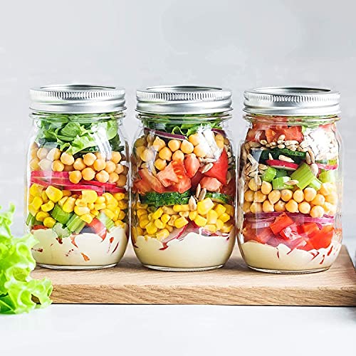 Fgsaeor Canning Lids And Canning Rings (52-Count), Regular Mouth Mason Jar Lids And Band For Ball And Kerr Jars, Split-Type Metal Canning Jar Lids With Silicone Seals For Canning #TOP5