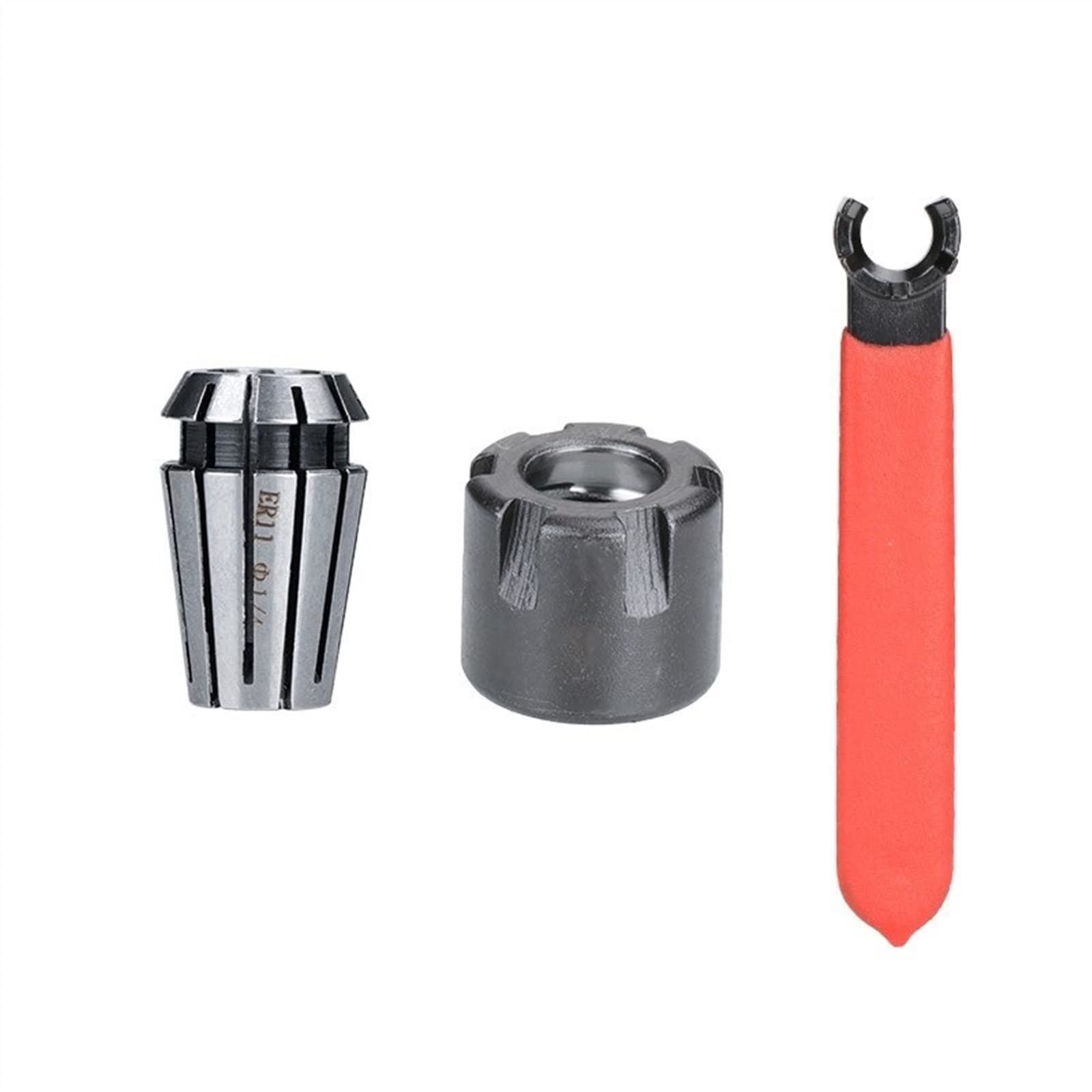Pince ER11 anti-vibration avec écrou de type M et clé pour un fraisage haute précision