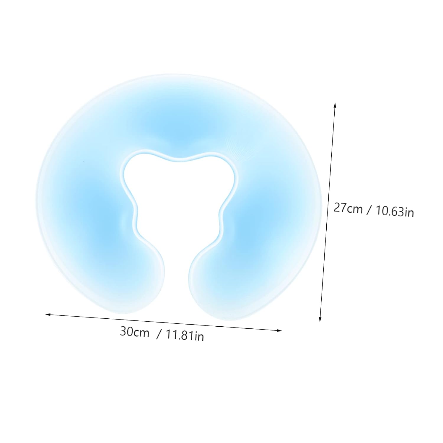 Spa Face down Silicone Pillow Washable U-shape Cushion for Massage Beds Comfortable Prone Support Durable Material for Beauty Treatments and Relaxation