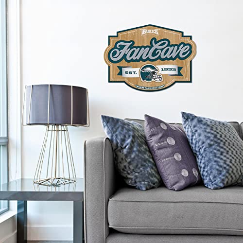 Image of YouTheFan NFL Philadelphia Eagles FanCave Wall Art | Ready-To-Hang, 3D Multi-Layered Construction, Floating Wall Mount Design, Great Fan Gift, Officially Licensed Artwork