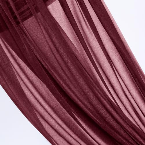 Wedding Arch Draping Fabric 28'' x 20FT Sheer Chiffon Drape Backdrop — view 2