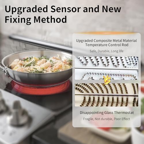 OEM home UPGRADED WB30T10130 12" Dual Haliant Surface Element Replacement for GE Stove, AP4344395 12"/9" Dual Radiant Surface Element, PS2321564 12 inch Burner Replace AH2321564, 1474216