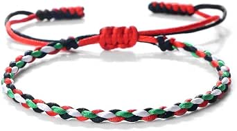 3 Pièces Bracelets Palestine Faits Main - Couleurs Drapeau - Soutien Et Solidarité